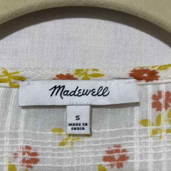Madewell Sophia Floral Short Sleeve Top - Picture 2 of 5